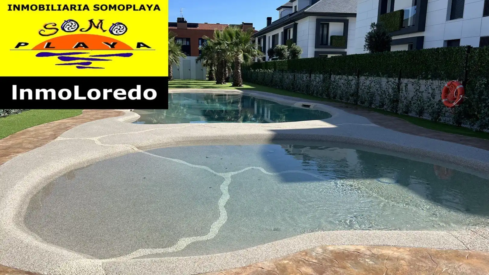 Schwimmbecken von Wohnung zum Verkauf in Ribamontán al Mar mit Heizung, Privatgarten und Abstellraum