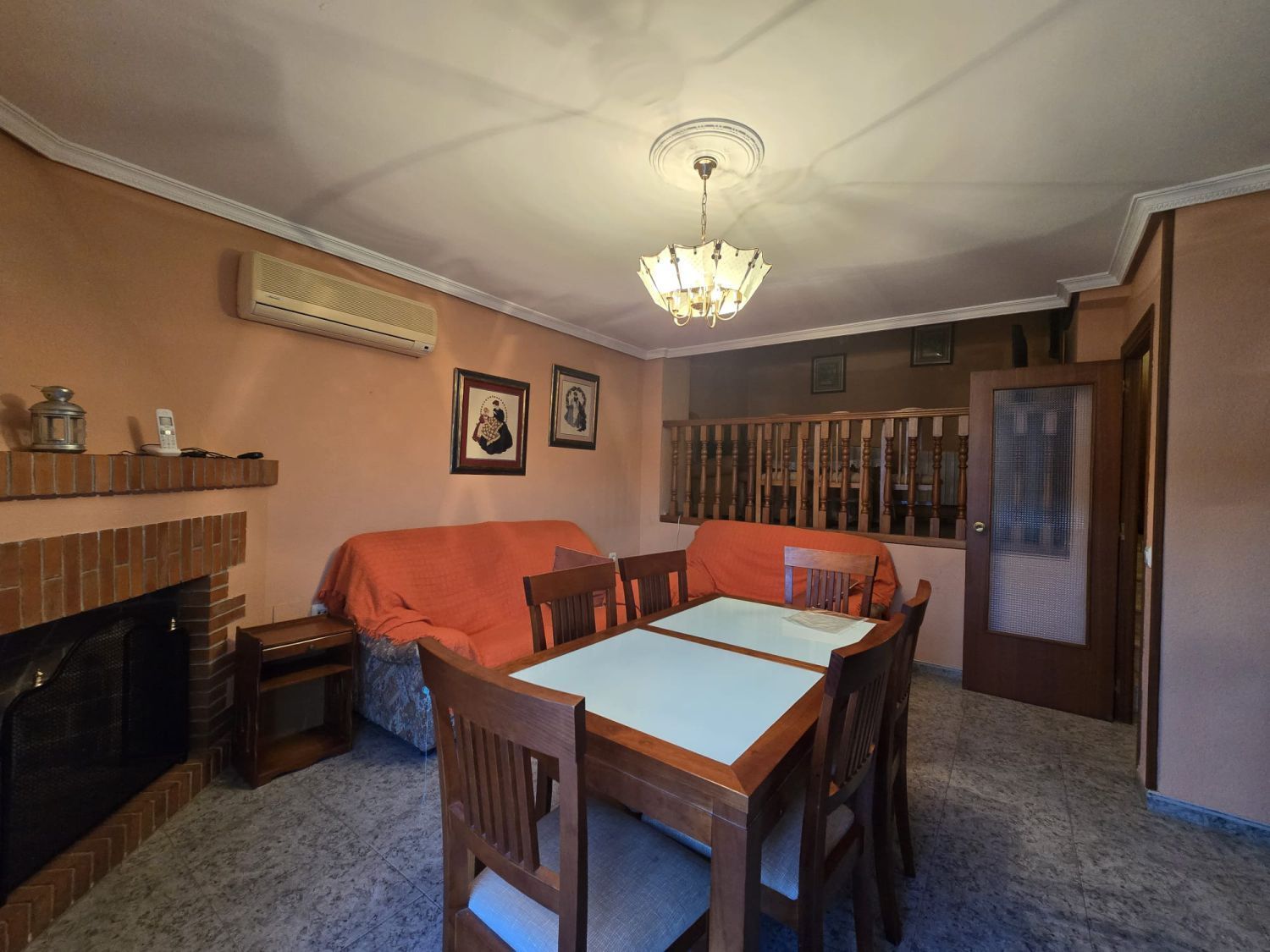 Dining room of Single-family semi-detached to rent in Plasencia  with Heating, Terrace and Storage room