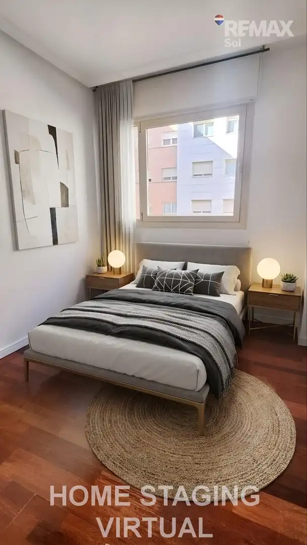 Schlafzimmer von Wohnung zum Verkauf in Madrid mit Privatgarten, Parkett und Gemeinschaftspool