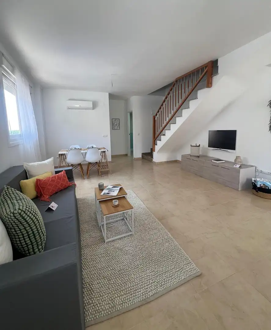 Sala de estar de Dúplex en venta en Alcanar con Aire acondicionado, Calefacción y Terraza
