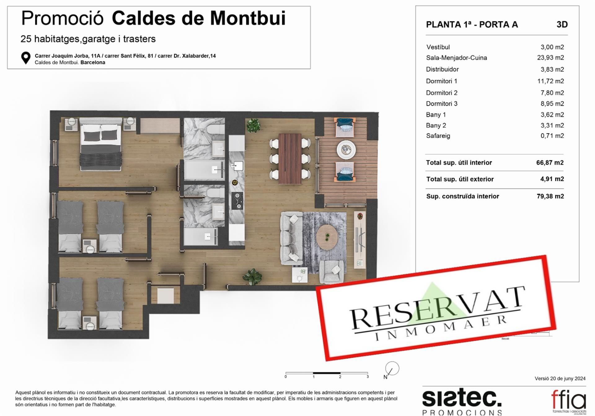 Flat for sale in Carrer Doctor Xalabarder, 14, Caldes de Montbui