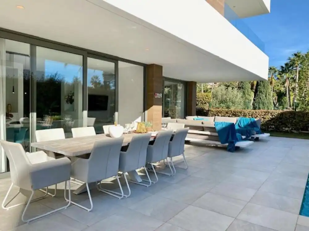 Terrassa de Casa o xalet de lloguer en Estepona amb Aire condicionat, Jardí privat i Terrassa