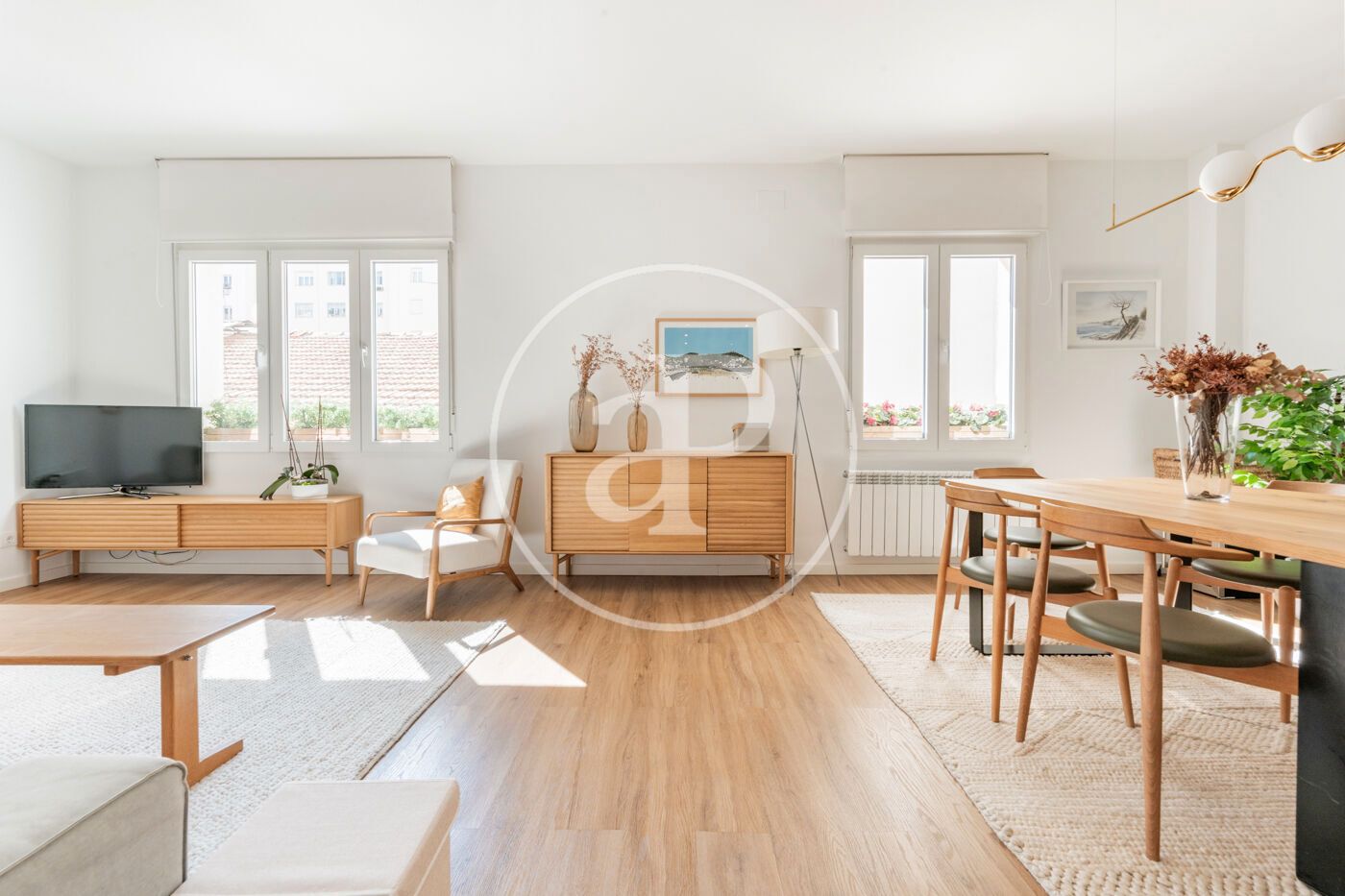 Living room of Flat for sale in  Madrid Capital  with Air Conditioner and Heating