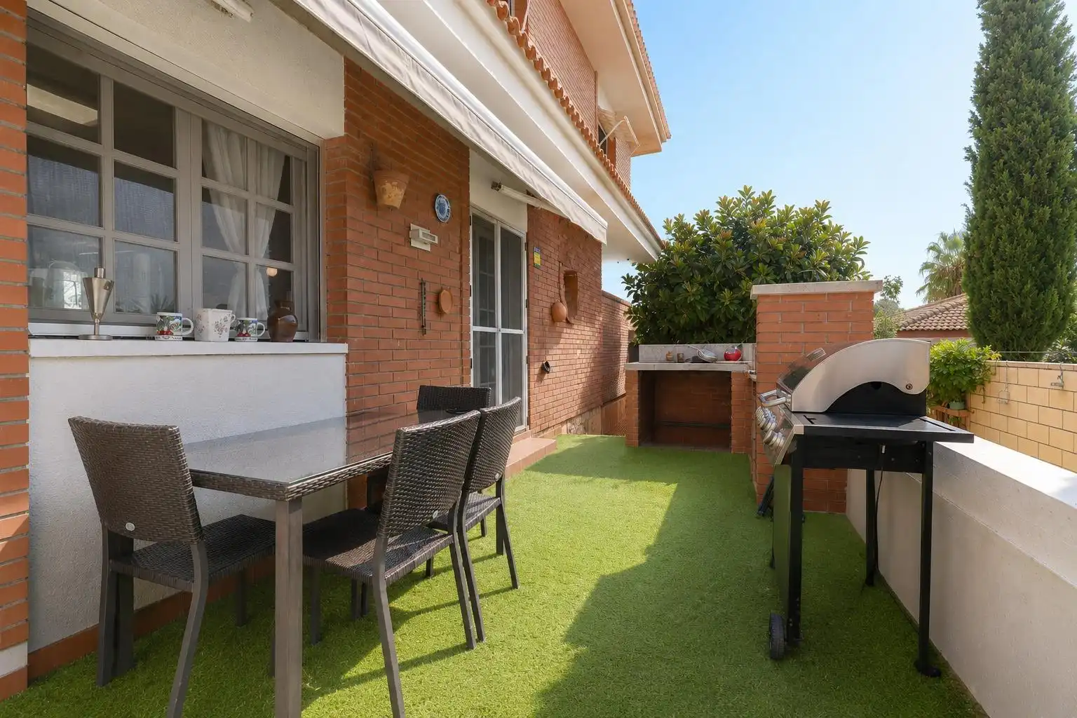 Terraza de Casa o chalet en venta en Mont-roig del Camp con Aire acondicionado, Calefacción y Jardín privado