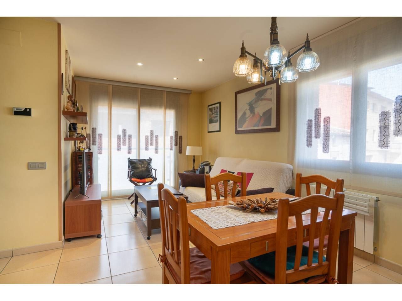 Living room of Flat for sale in Balenyà  with Heating and Storage room