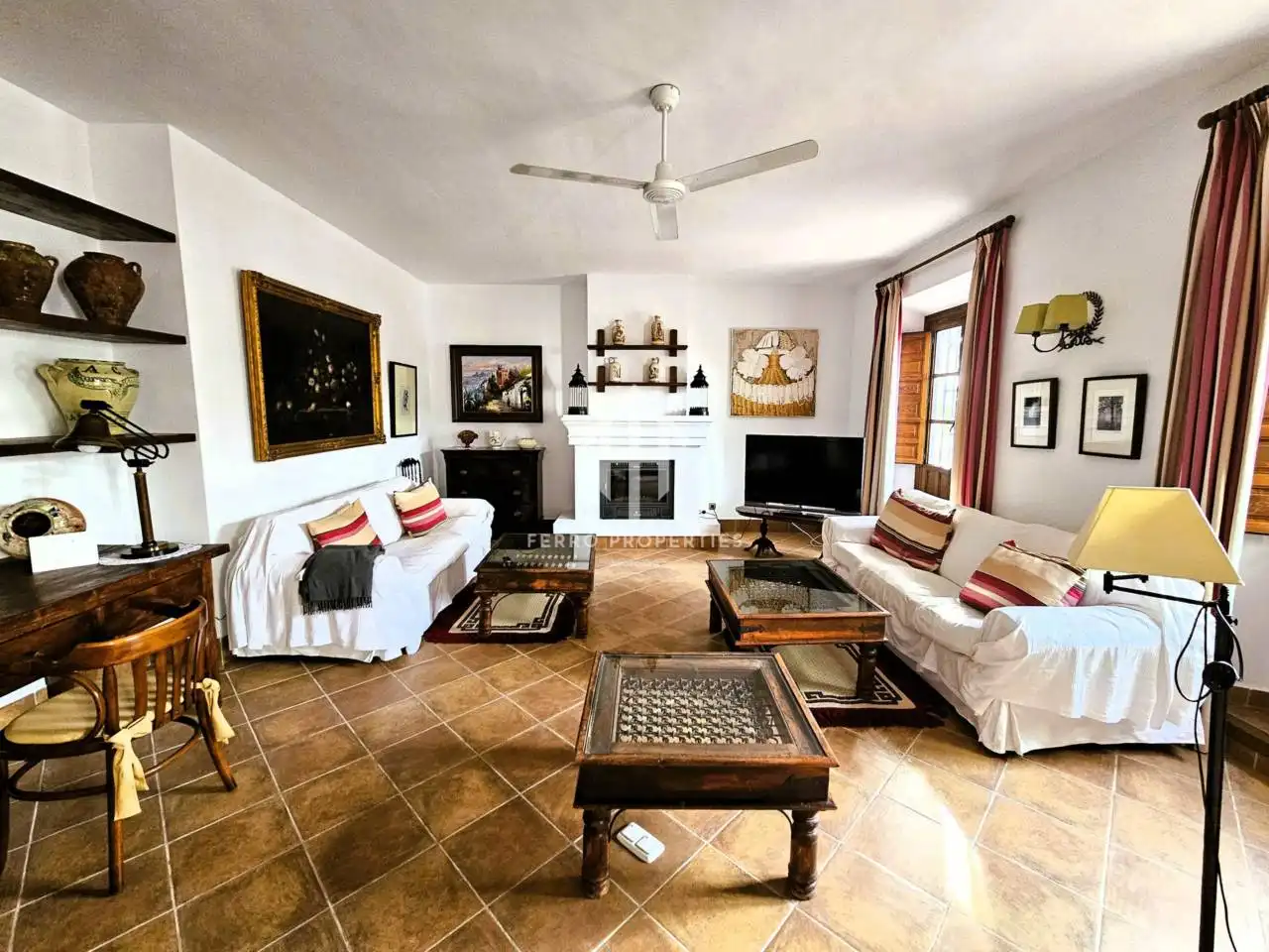 Living room of Houses for sale in Villanueva de Tapia  with Air Conditioner, Heating and Private garden