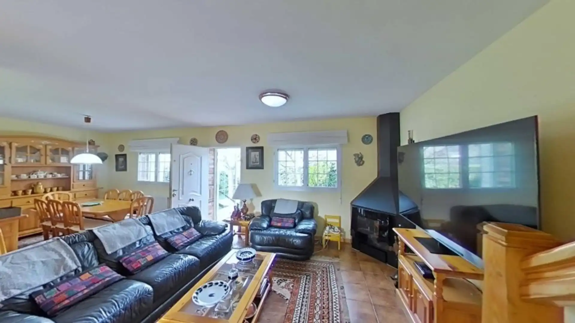 Sala de estar de Casa adosada en venta en Valdemanco con Calefacción, Jardín privado y Terraza