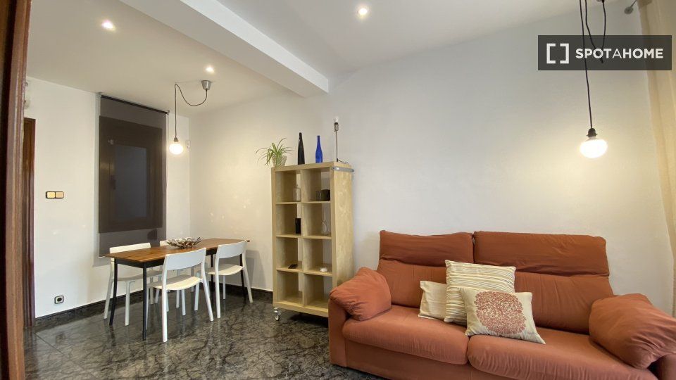 Living room of Flat to rent in L'Hospitalet de Llobregat  with Air Conditioner, Heating and Furnished