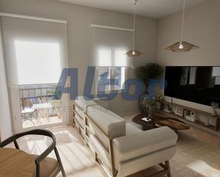Sala d'estar de Pis en venda en  Madrid Capital amb Calefacció i Moblat