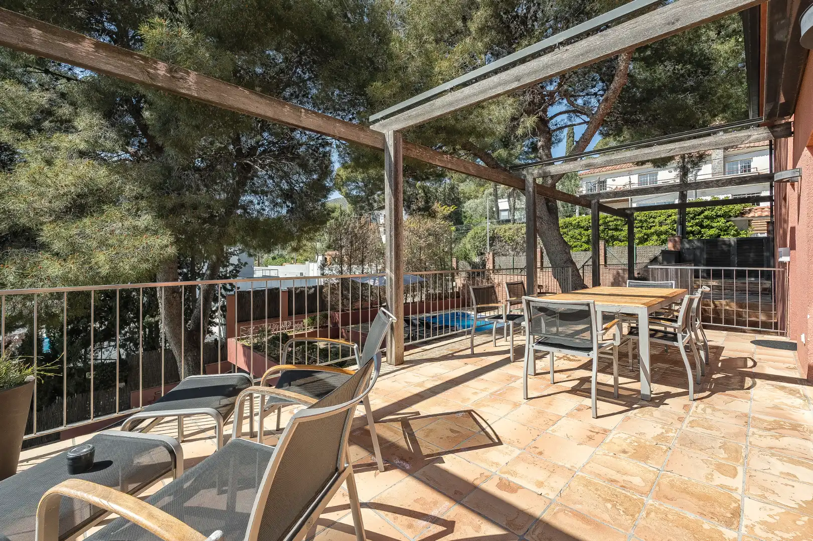 Terrassa de Casa o xalet en venda en Castelldefels amb Aire condicionat, Calefacció i Jardí privat