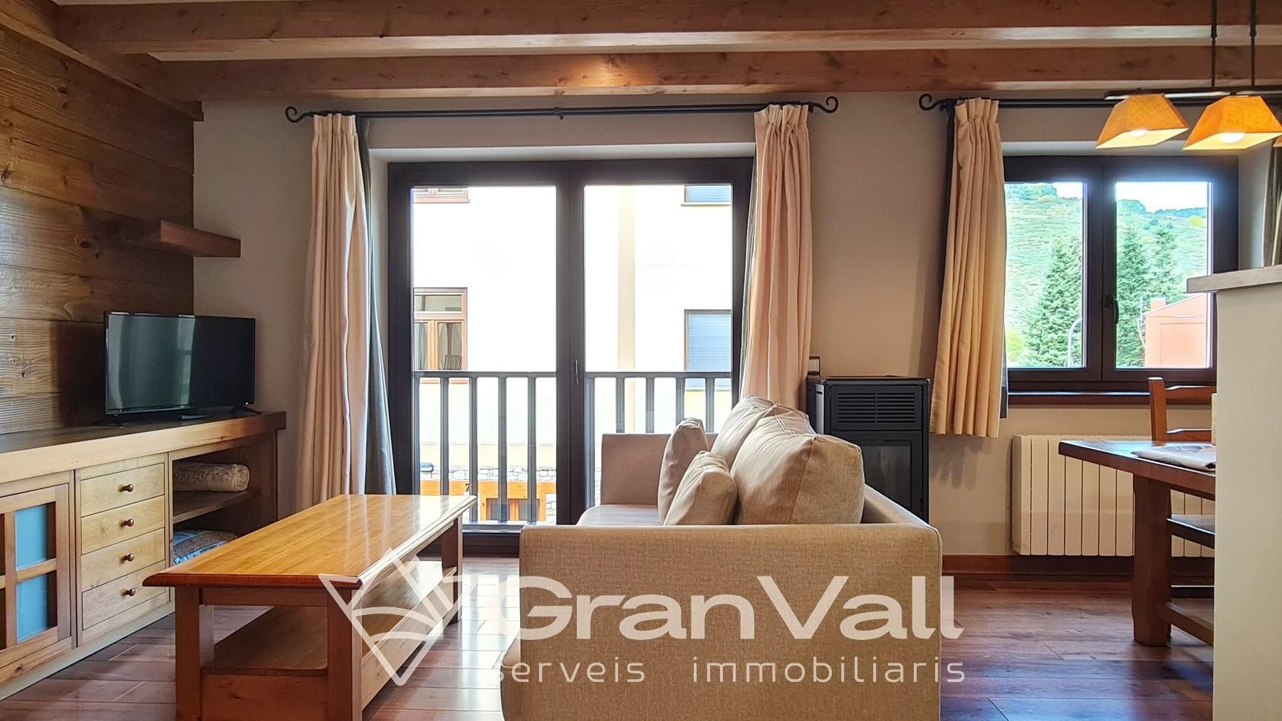 Sala d'estar de Apartament en venda en Alp amb Calefacció, Jardí privat i Traster