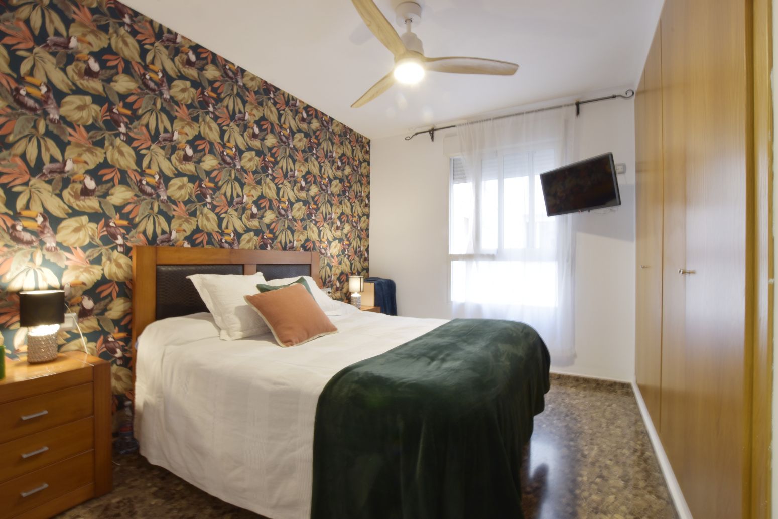 Bedroom of Flat for sale in Rafelbuñol / Rafelbunyol  with Air Conditioner, Private garden and Balcony