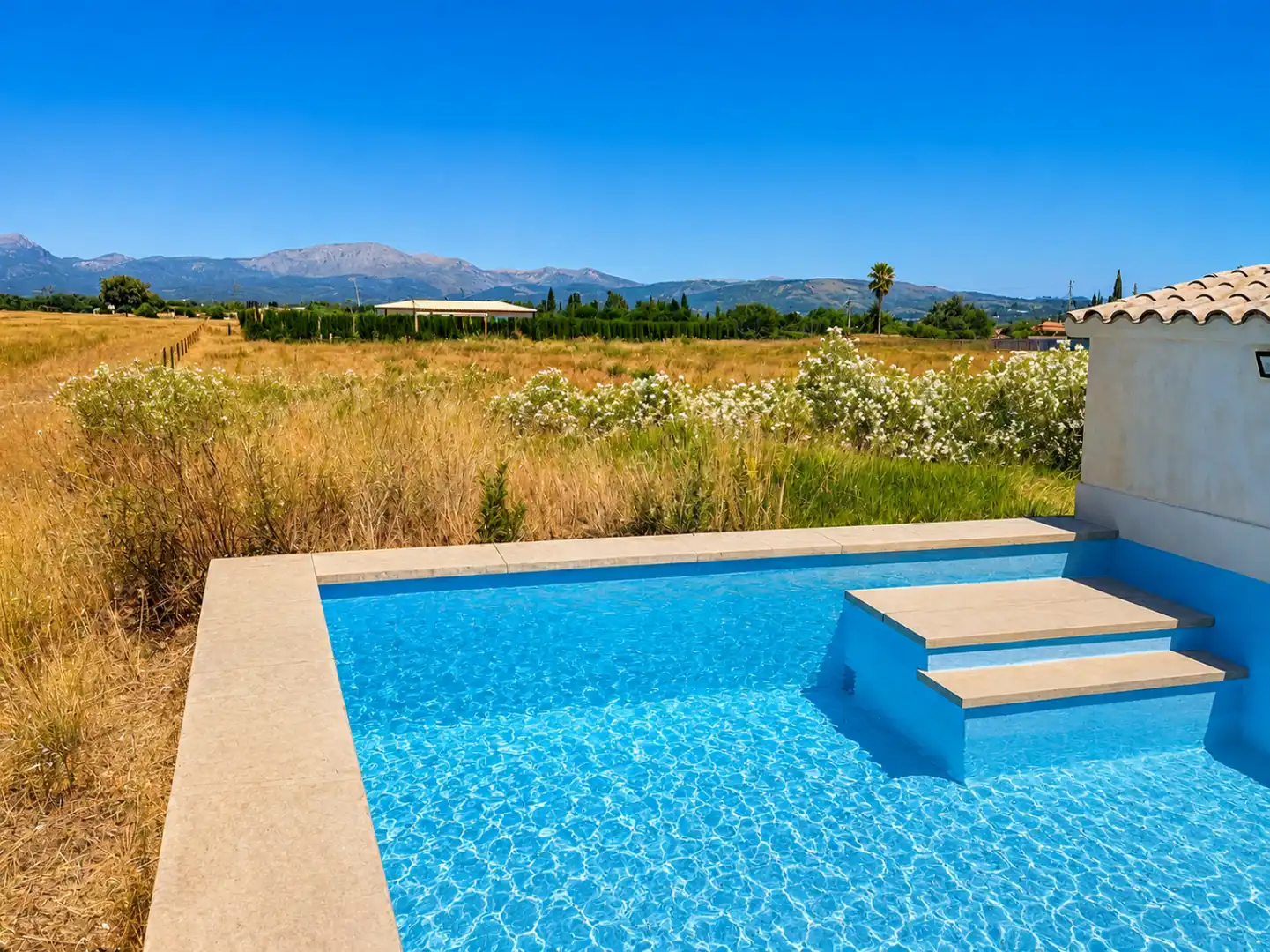 Swimming pool of Houses for rent in Muro  with Heating, Private garden and Storage room