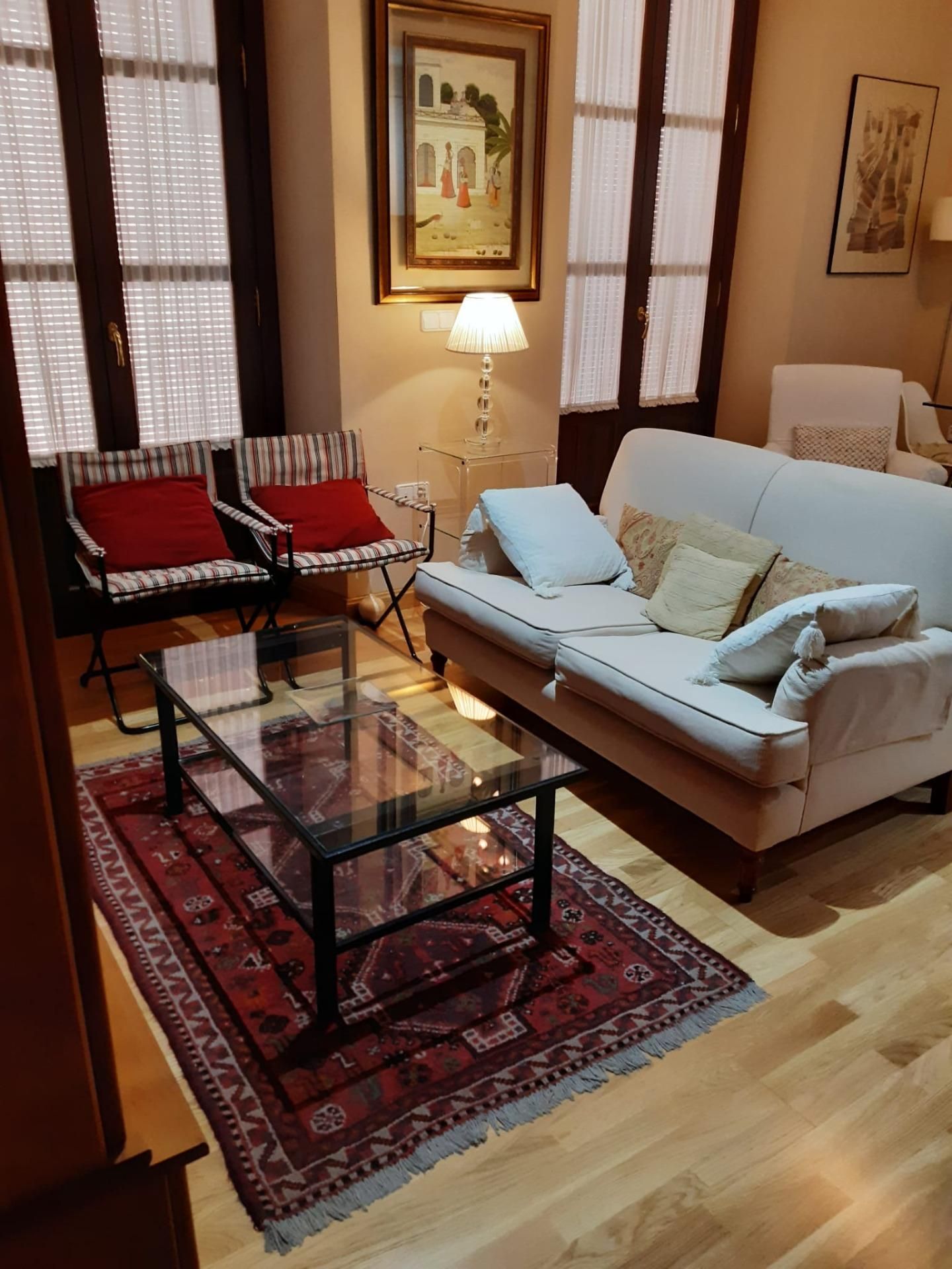 Living room of Flat to rent in  Granada Capital  with Air Conditioner, Terrace and Furnished