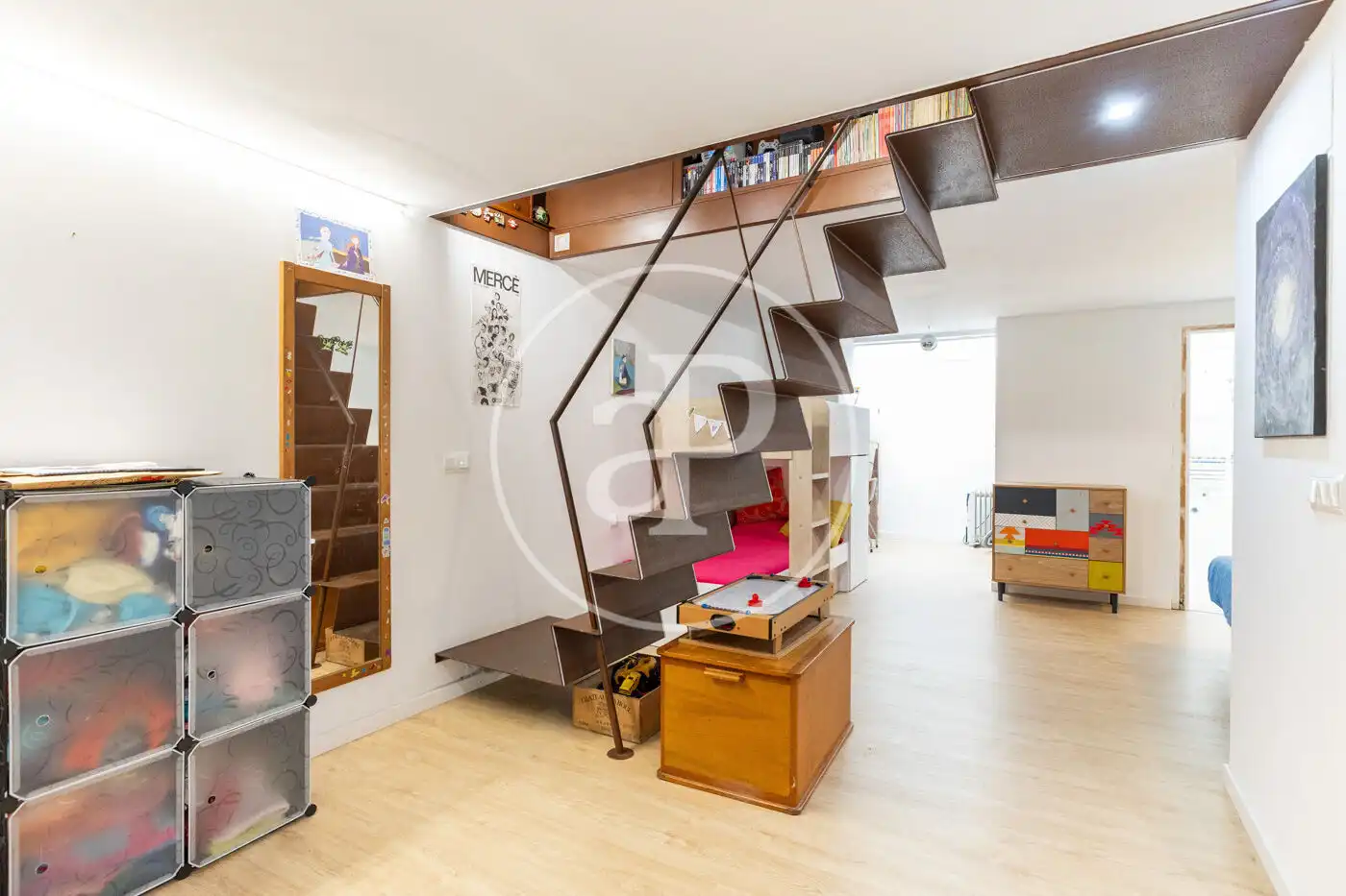 Wohnzimmer von Loft zum Verkauf in Barcelona mit Klimaanlage, Heizung und Terrasse