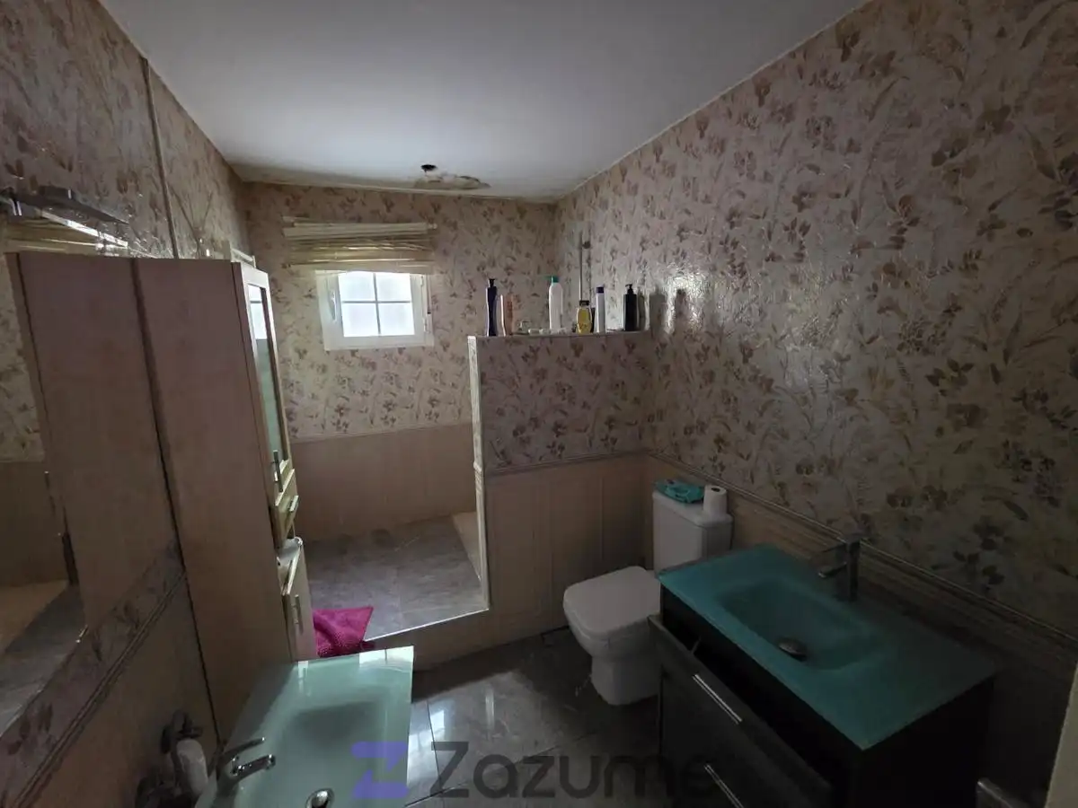 Badezimmer von Haus oder Chalet zur Miete in El Casar de Escalona mit Klimaanlage, Privatgarten und Ofen