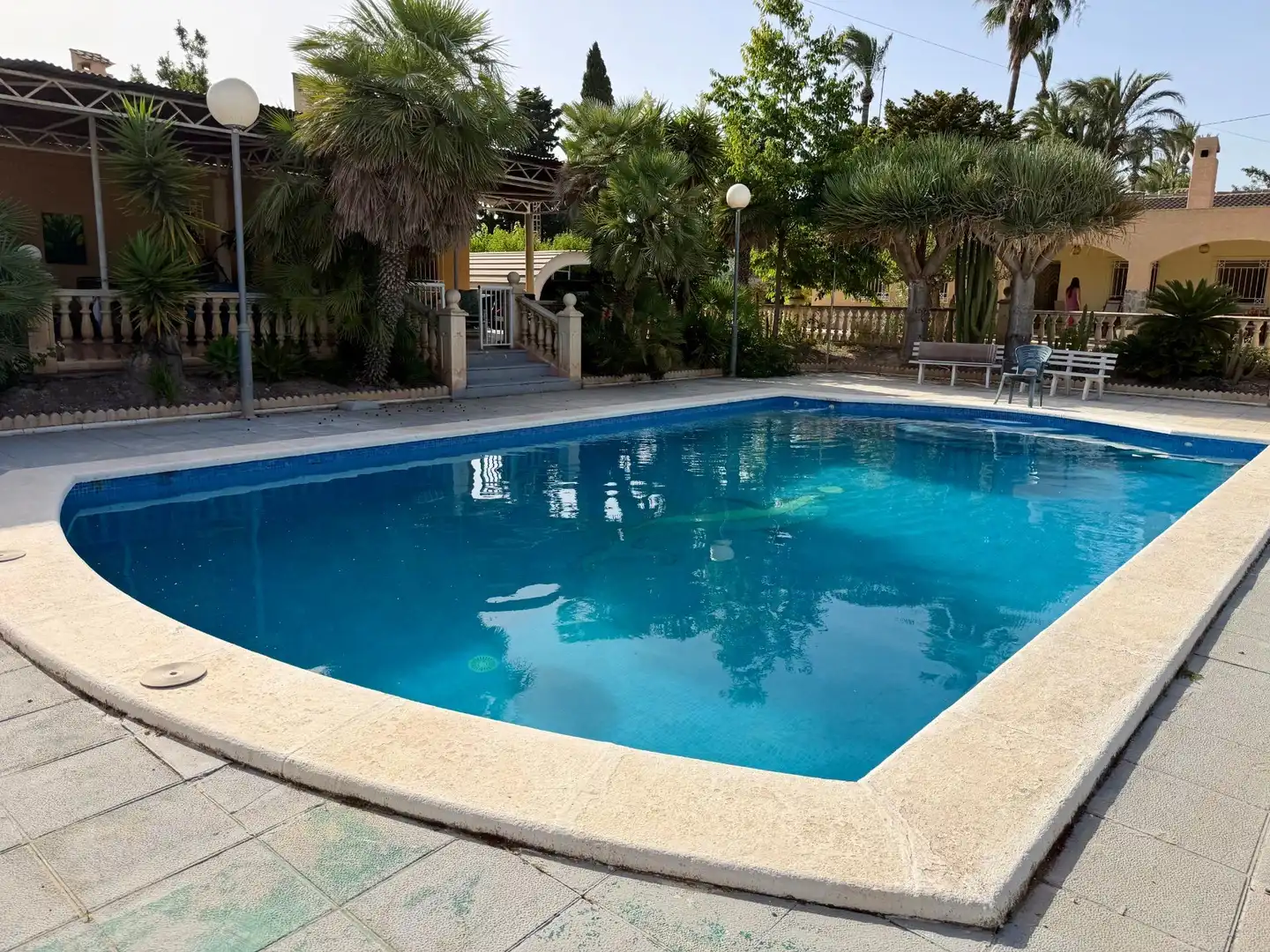 Swimming pool of Houses for rent in Elche / Elx  with Air Conditioner, Heating and Private garden