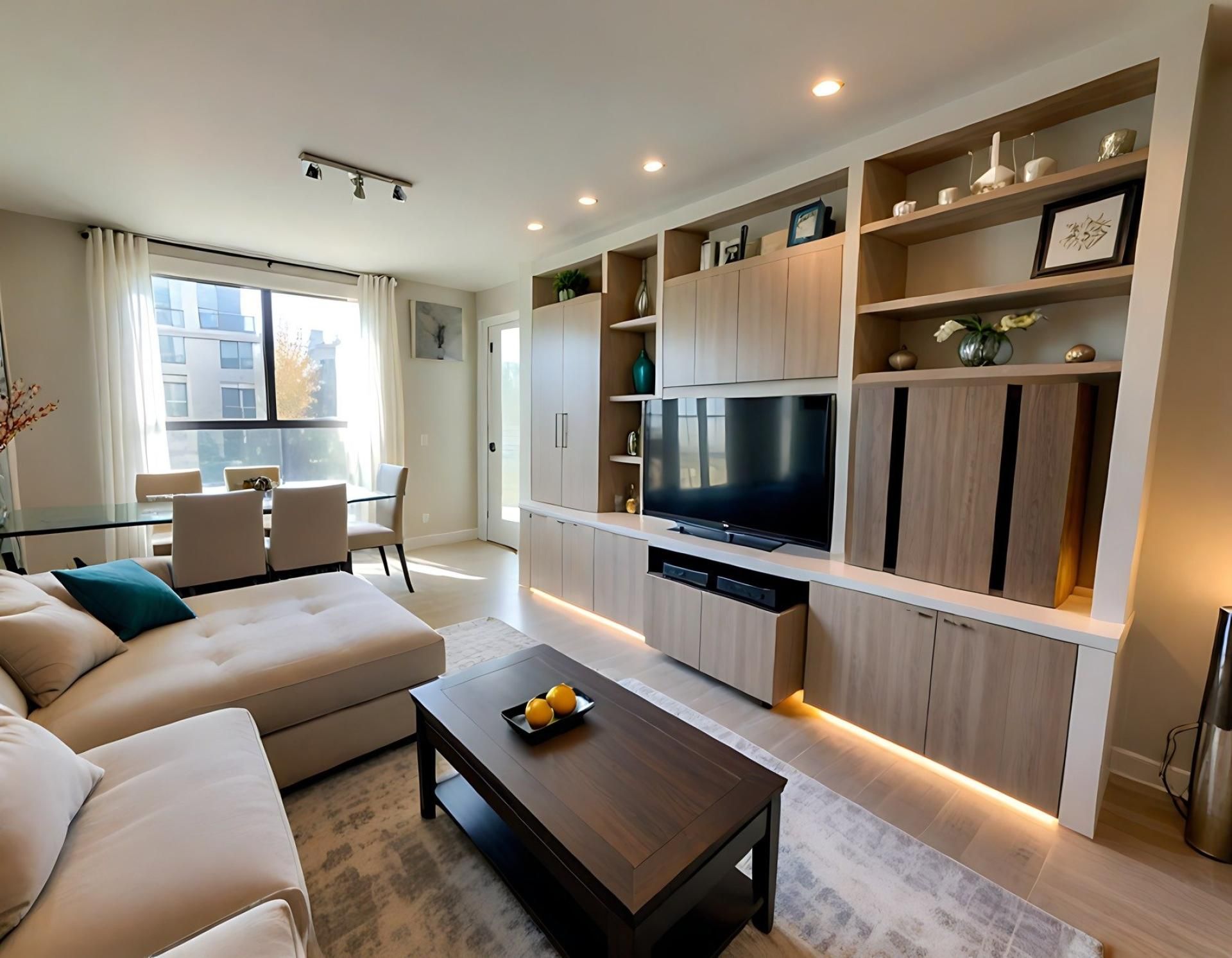 Living room of Flat for sale in Villajoyosa / La Vila Joiosa  with Air Conditioner, Heating and Balcony