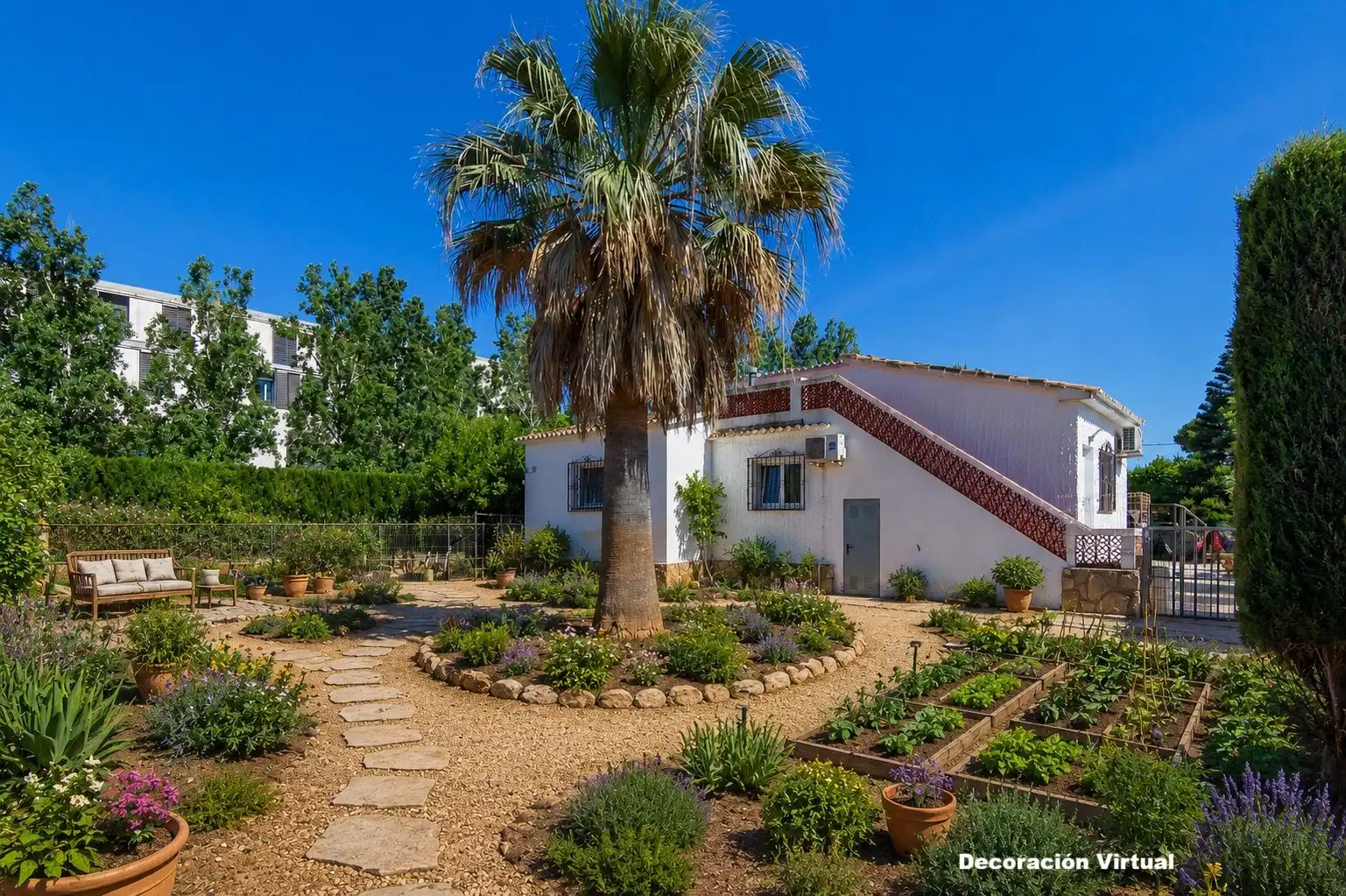Jardí de Casa o xalet en venda en Dénia amb Aire condicionat, Calefacció i Terrassa