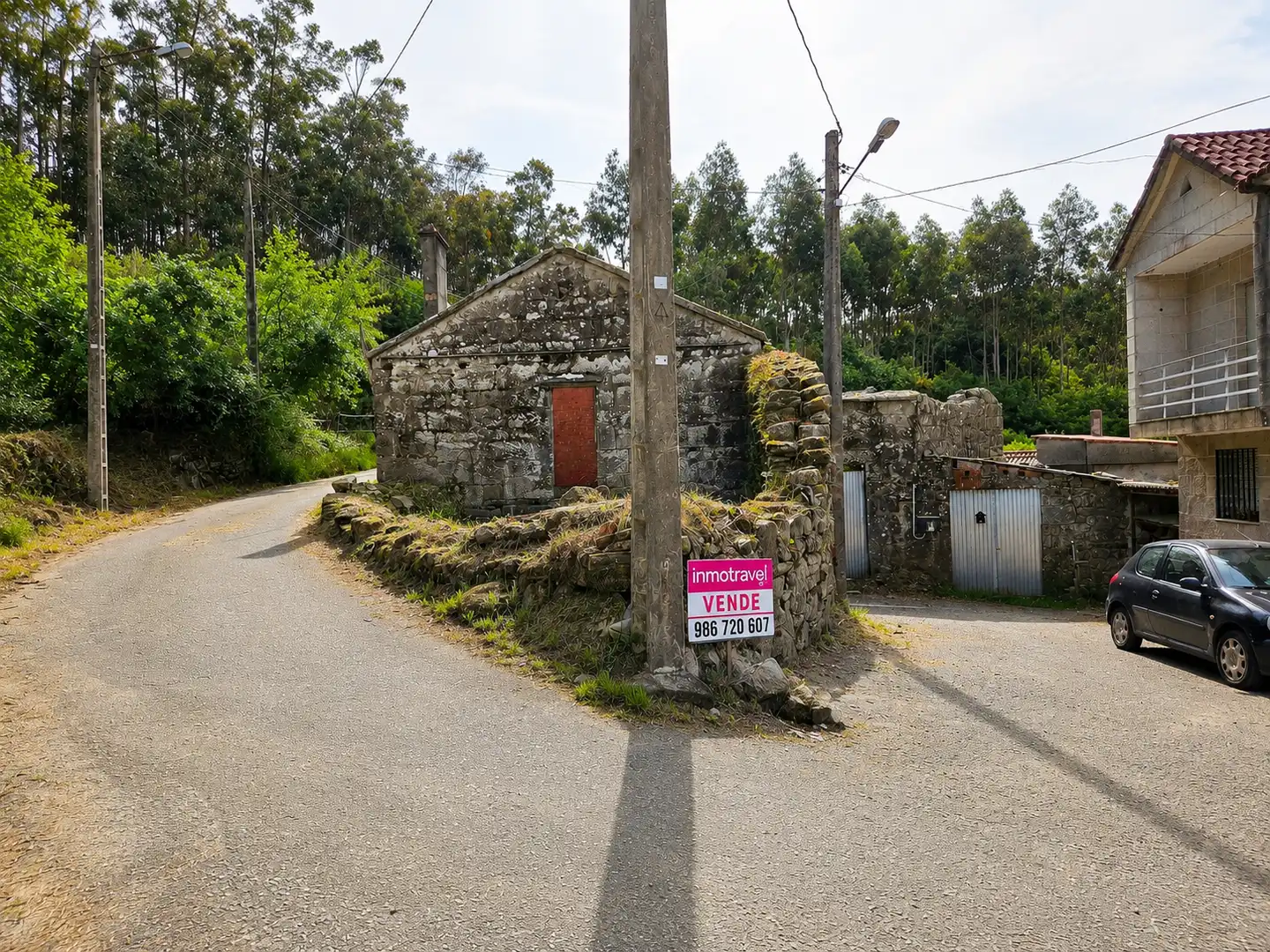 Vista exterior de Finca rústica en venta en Meis con Jardín privado y Terraza