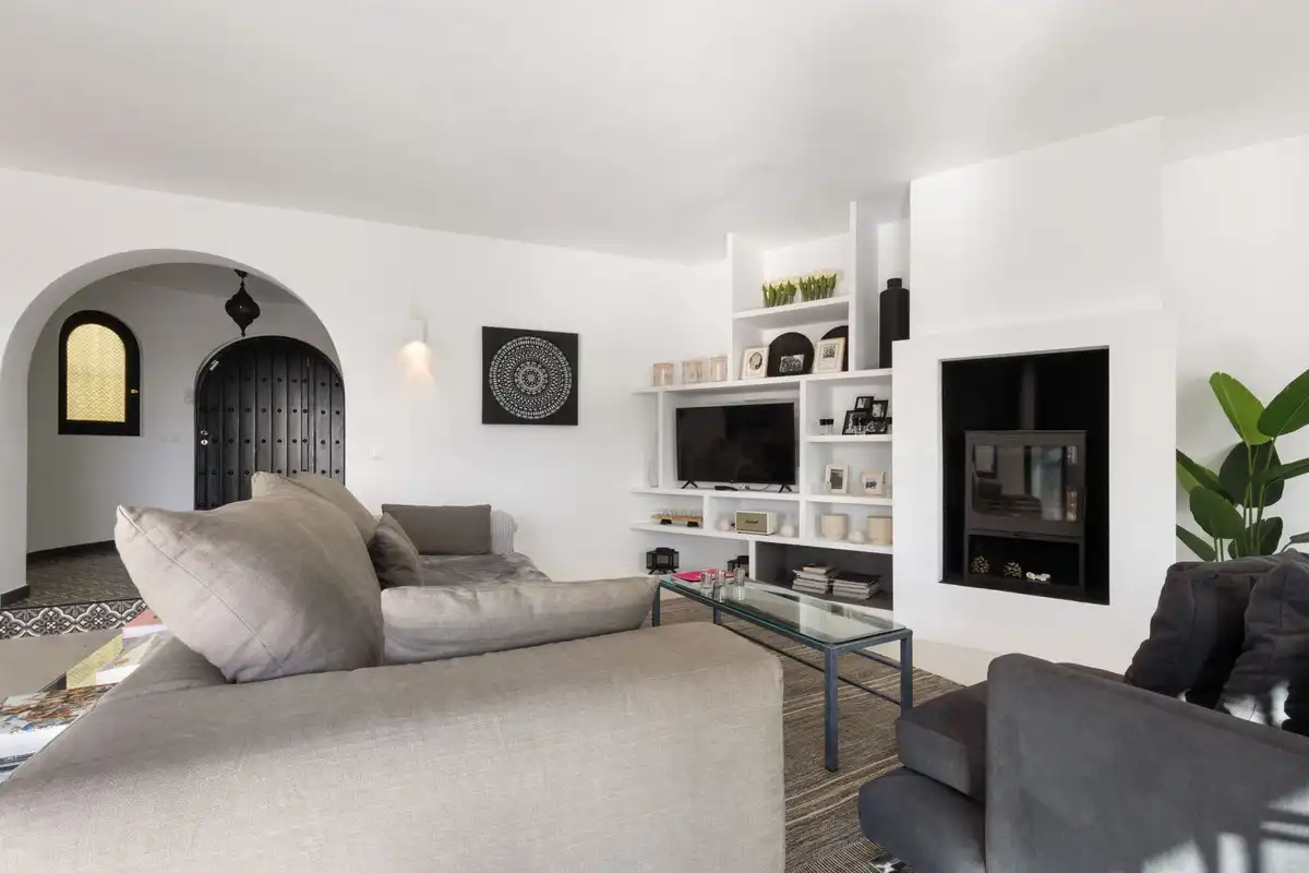 Sala de estar de Casa o chalet en venta en Marbella con Piscina