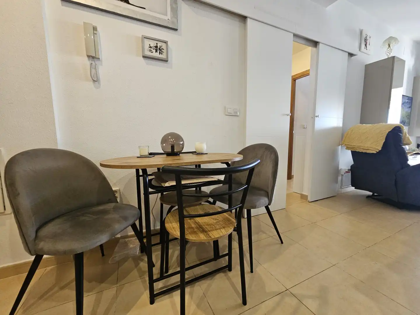 Comedor de Apartamento en venta en Alhama de Murcia con Aire acondicionado, Amueblado y Piscina comunitaria