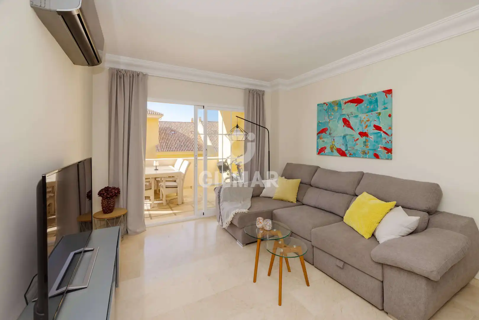 Sala d'estar de Apartament en venda en Estepona amb Piscina i Balcó