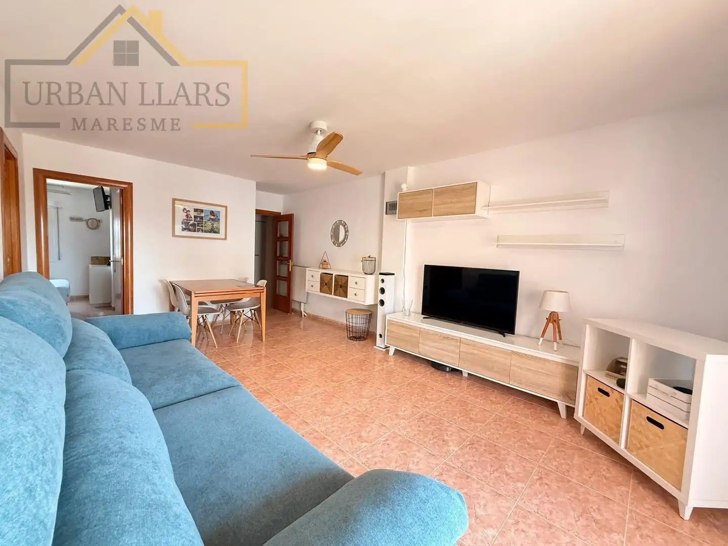 Sala d'estar de Pis en venda en Malgrat de Mar amb Balcó i Piscina comunitària