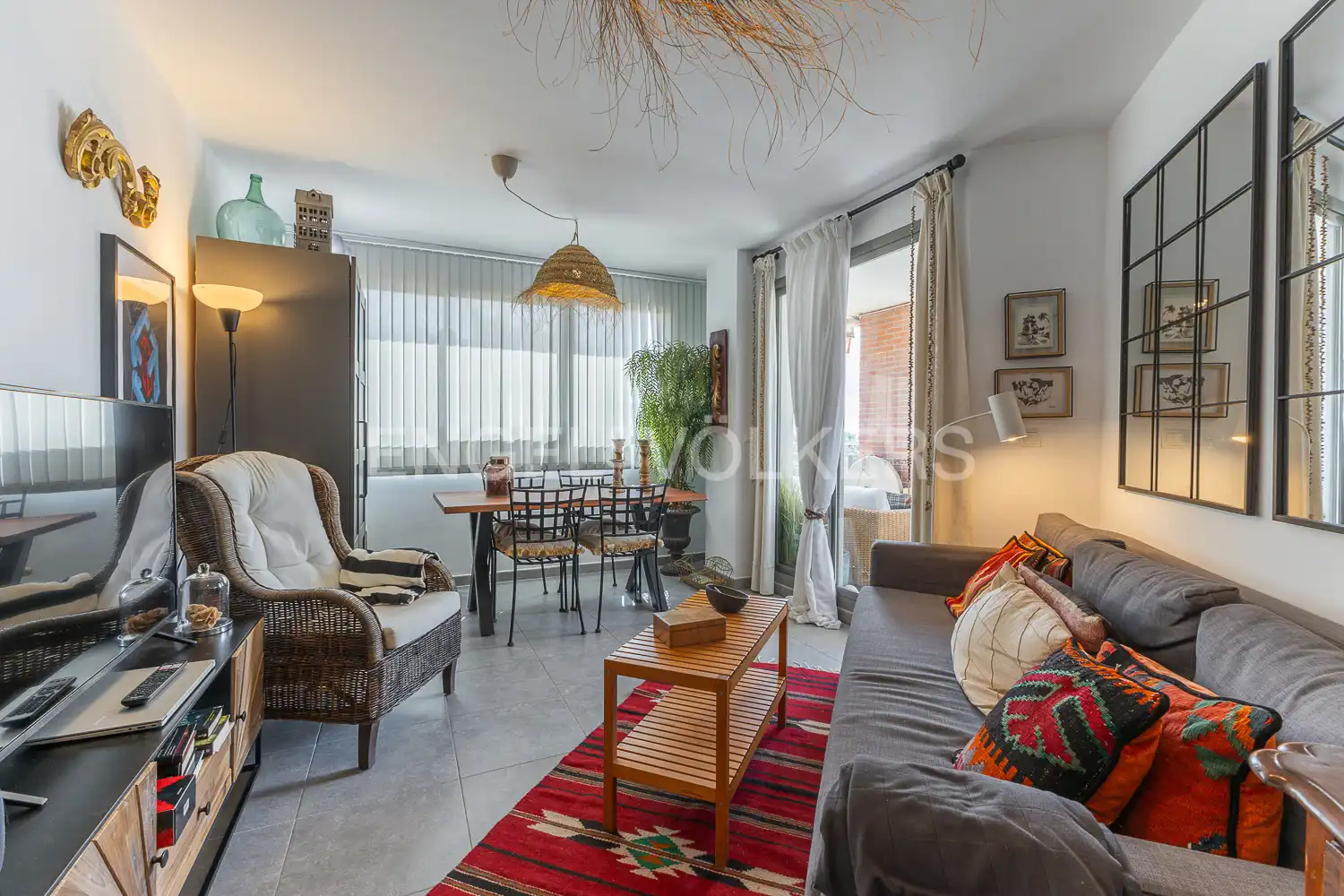 Living room of Flat for rent in El Verger  with Air Conditioner, Heating and Private garden