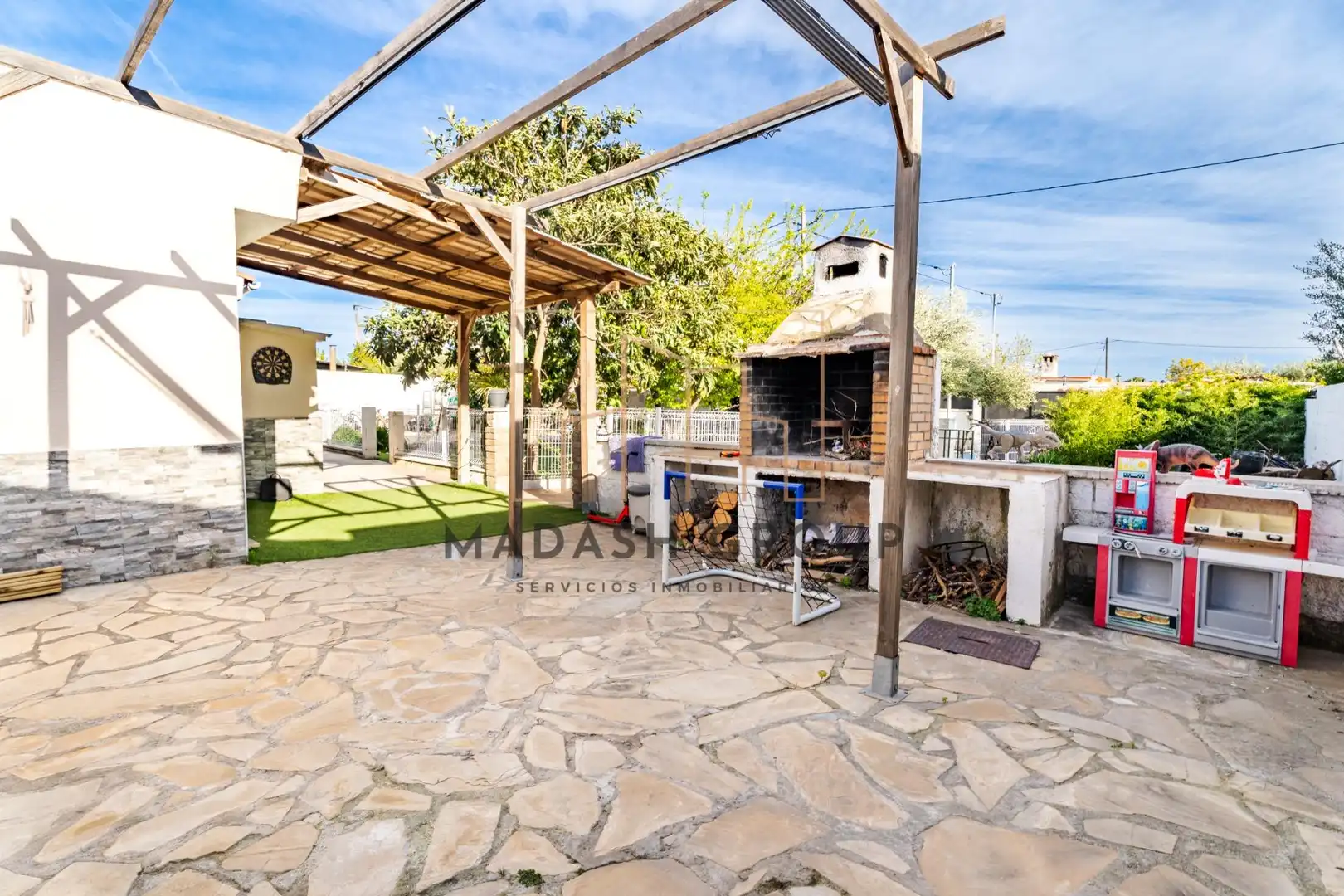 Jardín de Casa o chalet en venta en Mont-roig del Camp con Aire acondicionado, Trastero y Piscina