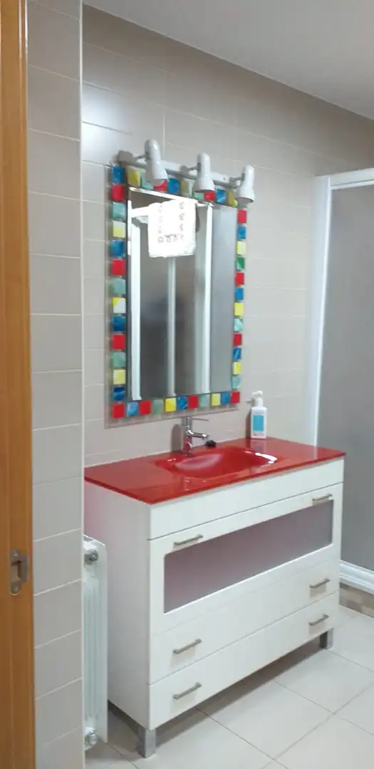 Baño de Piso de alquiler en Puertollano con Aire acondicionado, Terraza y Amueblado