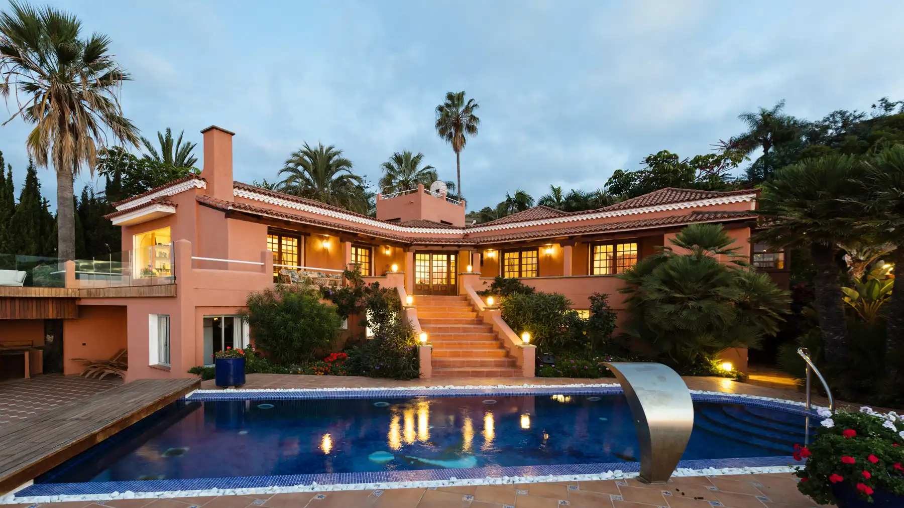 Vista exterior de Casa o chalet en venta en Tacoronte con Aire acondicionado, Jardín privado y Terraza