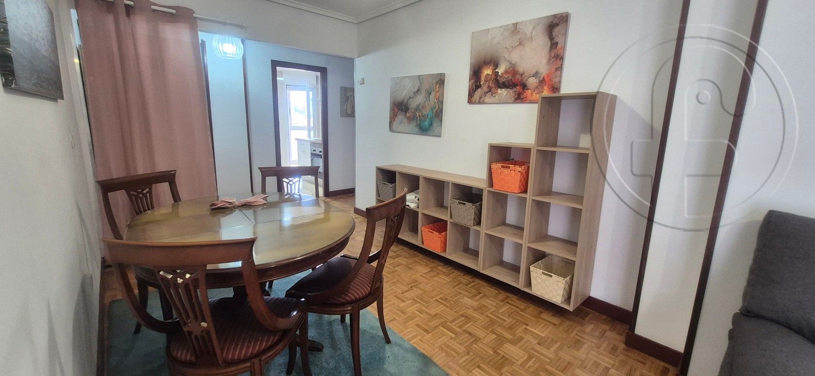 Comedor de Piso de alquiler en Santander con Calefacción, Parquet y Amueblado