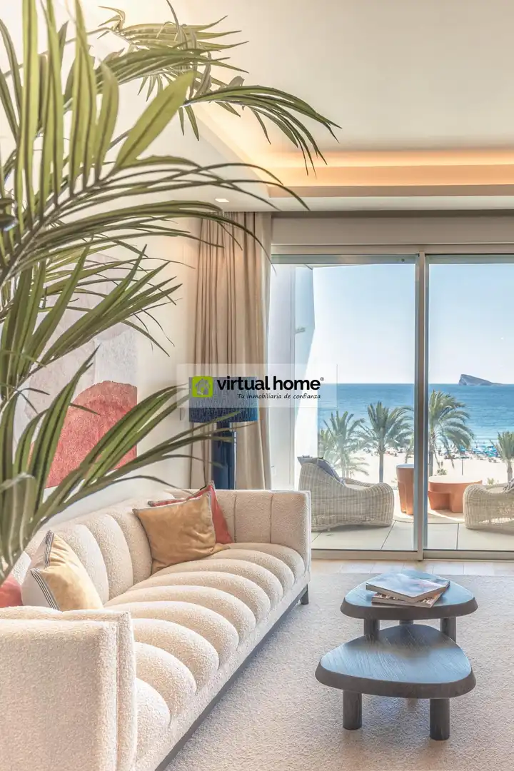 Living room of Apartments for sale in Benidorm  with Air Conditioner, Private garden and Terrace