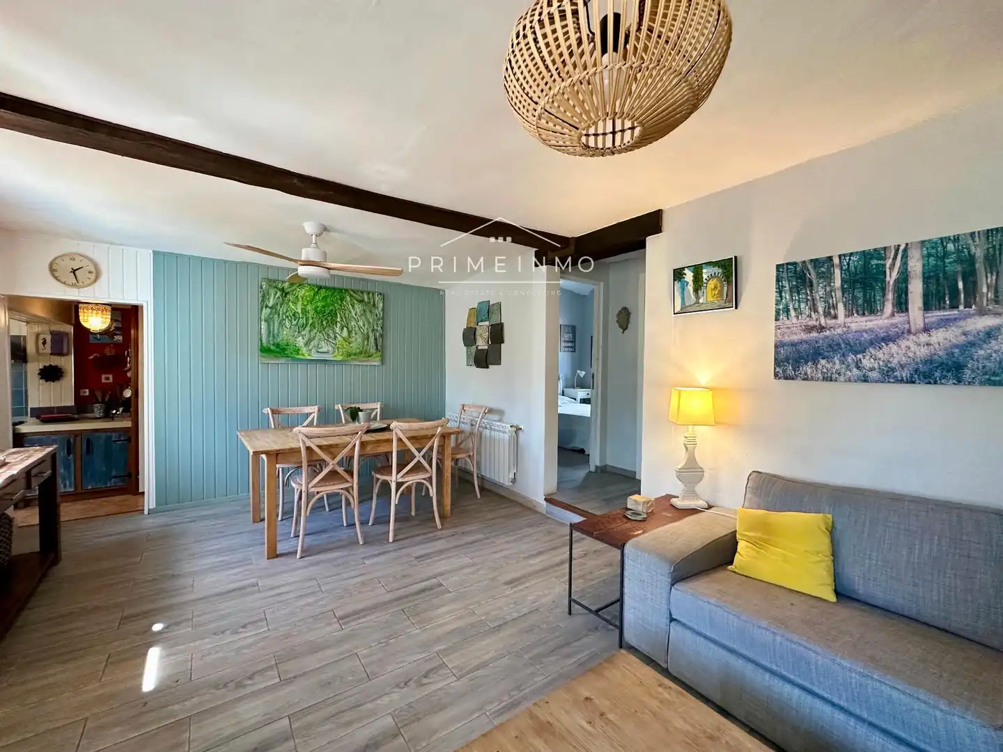 Sala de estar de Finca rústica en venta en Camarles con Calefacción, Terraza y Trastero