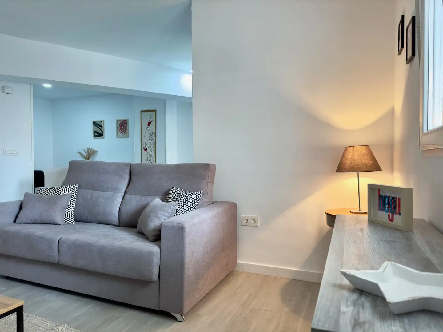 Sala de estar de Apartamento en venta en Málaga con Aire acondicionado, Parquet y Amueblado