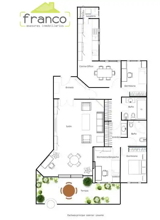 Attic for rent in Murcia  with Air Conditioner, Heating and Terrace