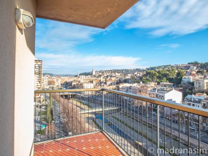 Balcony of Flat for sale in Girona Capital  with Heating, Parquet flooring and Terrace