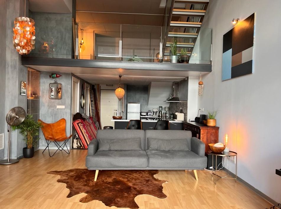 Living room of Attic to rent in  Valencia Capital  with Air Conditioner, Heating and Private garden