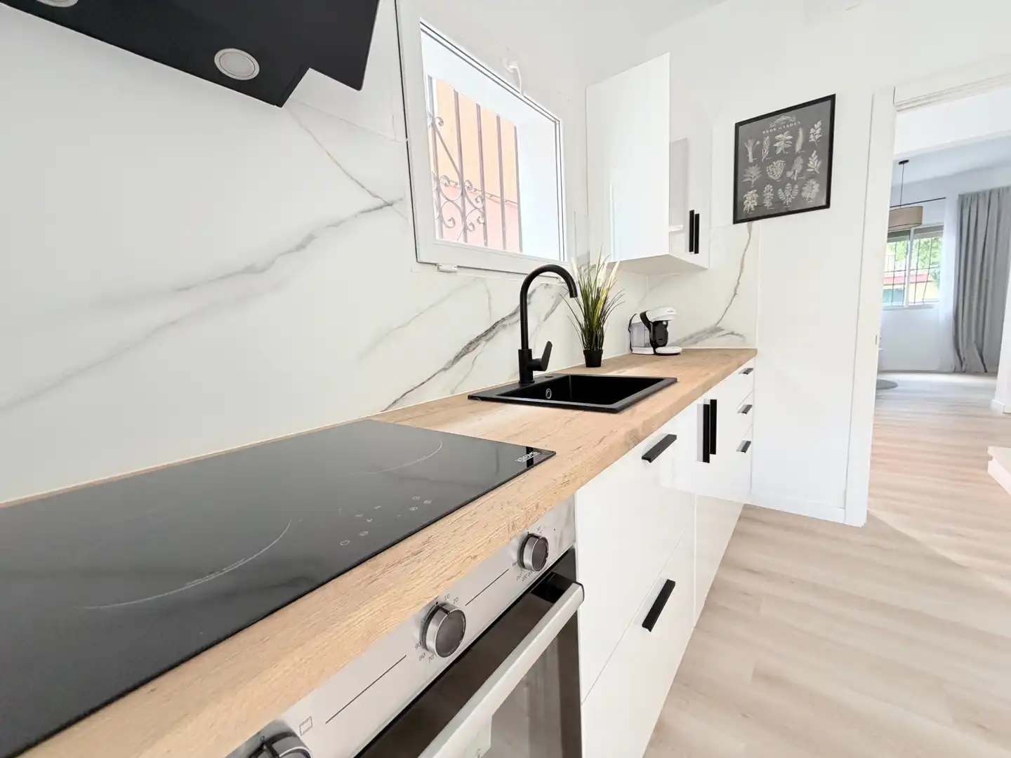 Cocina de Casa o chalet en venta en Bormujos con Parquet y Terraza