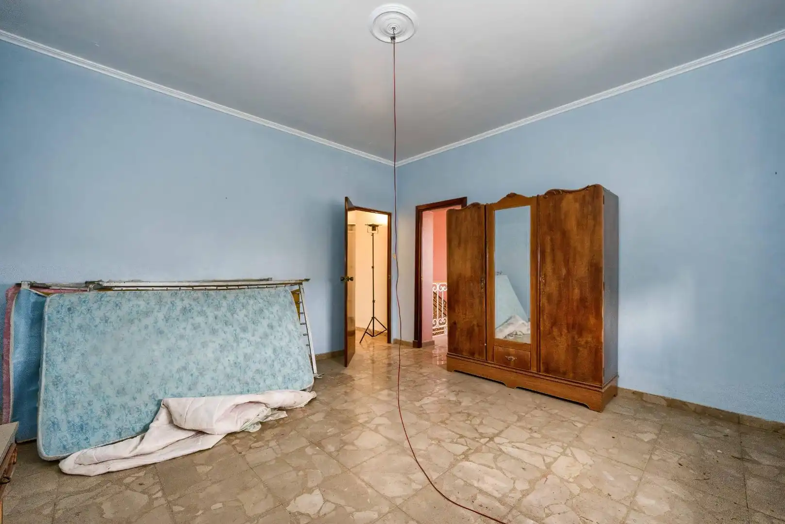 Bedroom of Houses for sale in Sanlúcar la Mayor  with Air Conditioner, Private garden and Terrace