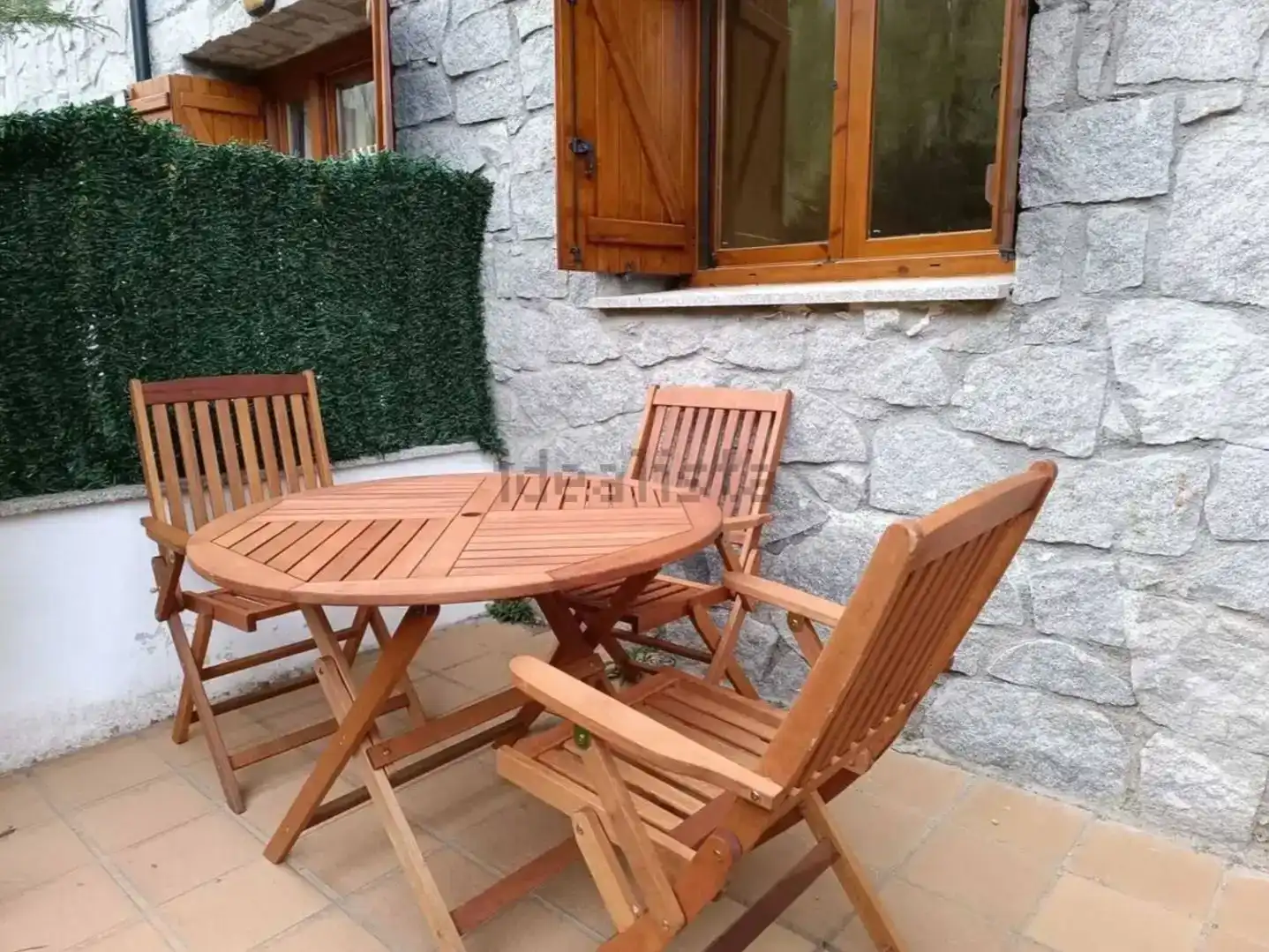 Terraza de Apartamento en venta en Benasque con Jardín privado, Trastero y Amueblado