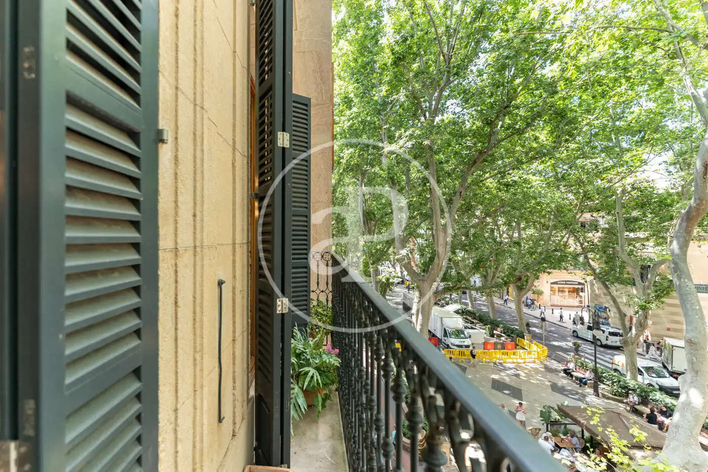 Terrassa de Pis de lloguer en  Palma de Mallorca amb Aire condicionat, Calefacció i Moblat