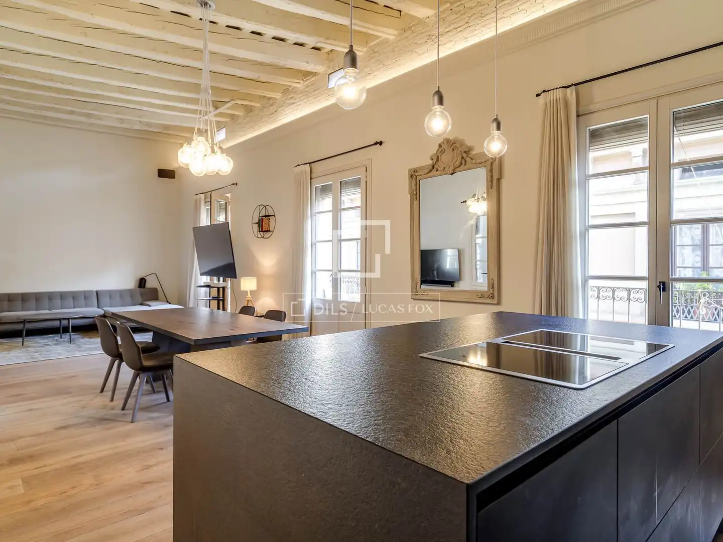 Kitchen of Flat for sale in Barcelona  with Air Conditioner, Heating and Furnished