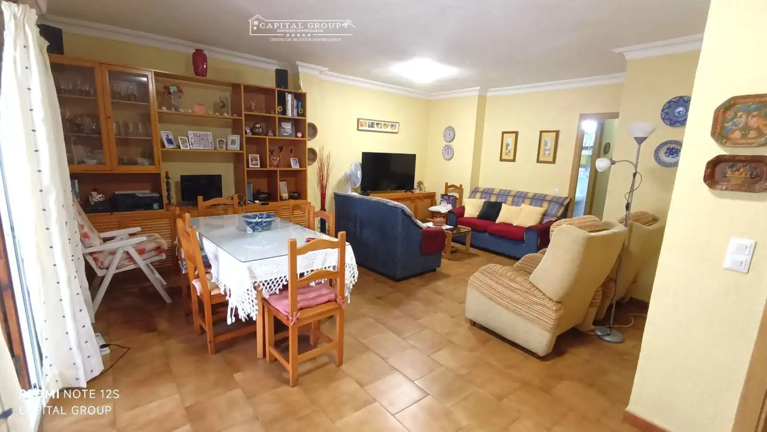 Sala de estar de Piso de alquiler en Punta Umbría con Aire acondicionado, Terraza y Amueblado
