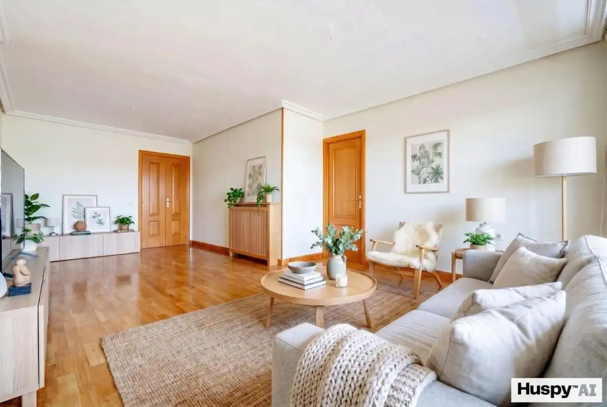 Living room of Flat for sale in Madrid  with Air Conditioner, Heating and Private garden