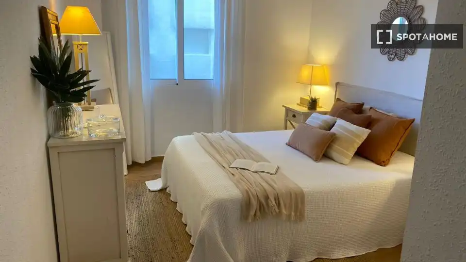 Bedroom of Flat for rent in Sueca  with Air Conditioner, Heating and Furnished