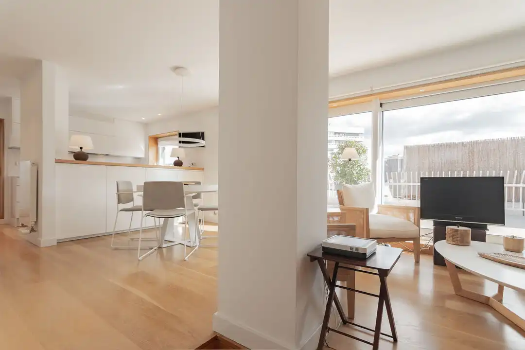 Sala de estar de Ático en venta en  Pamplona / Iruña con Calefacción, Terraza y Alarma