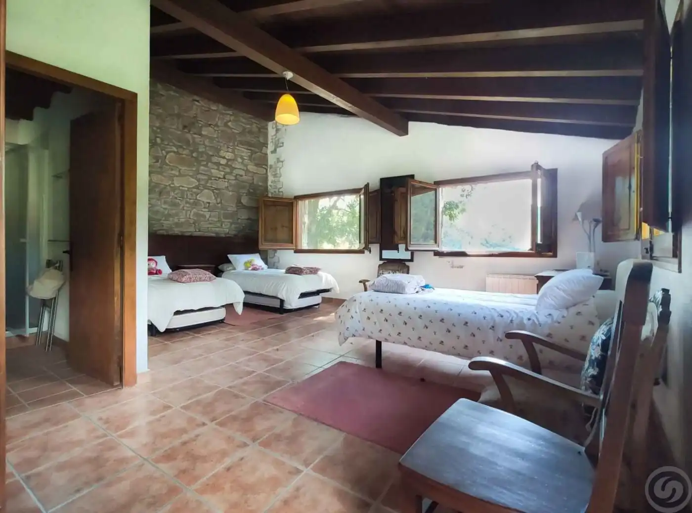 Bedroom of Houses for sale in La Vall de Bianya  with Heating, Terrace and Storage room