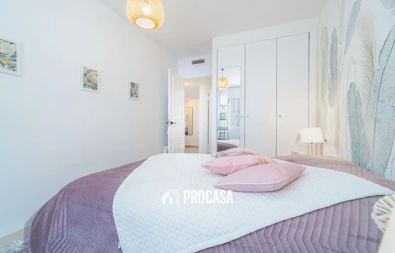 Schlafzimmer von Wohnung zum Verkauf in Empuriabrava mit Klimaanlage, Heizung und Terrasse